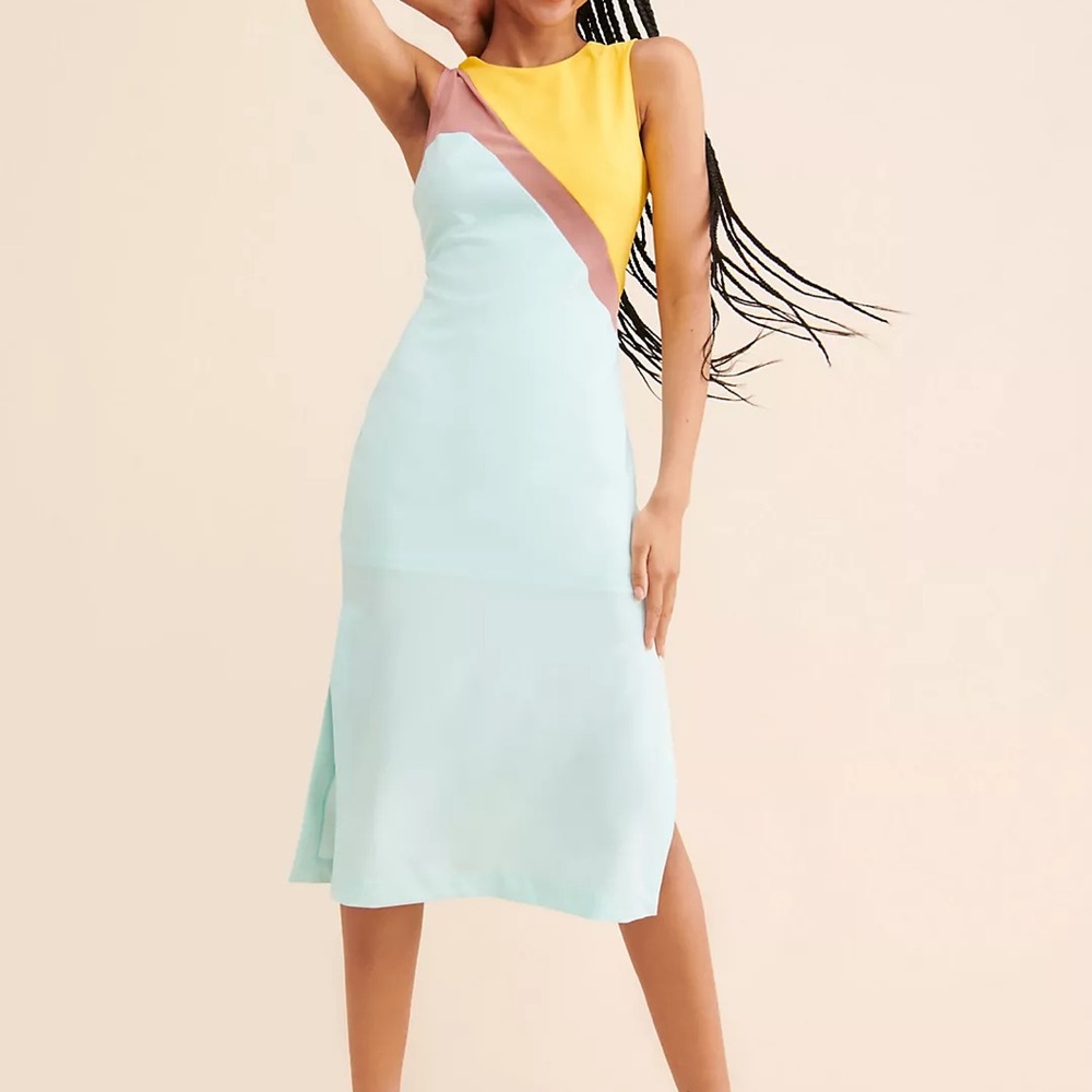 Hutch Colorblock Midi Dress